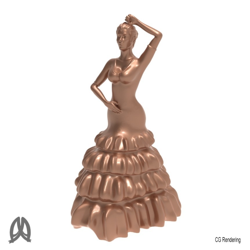Free STL file Flamenco Dancer・Template to download and 3D print・Cults
